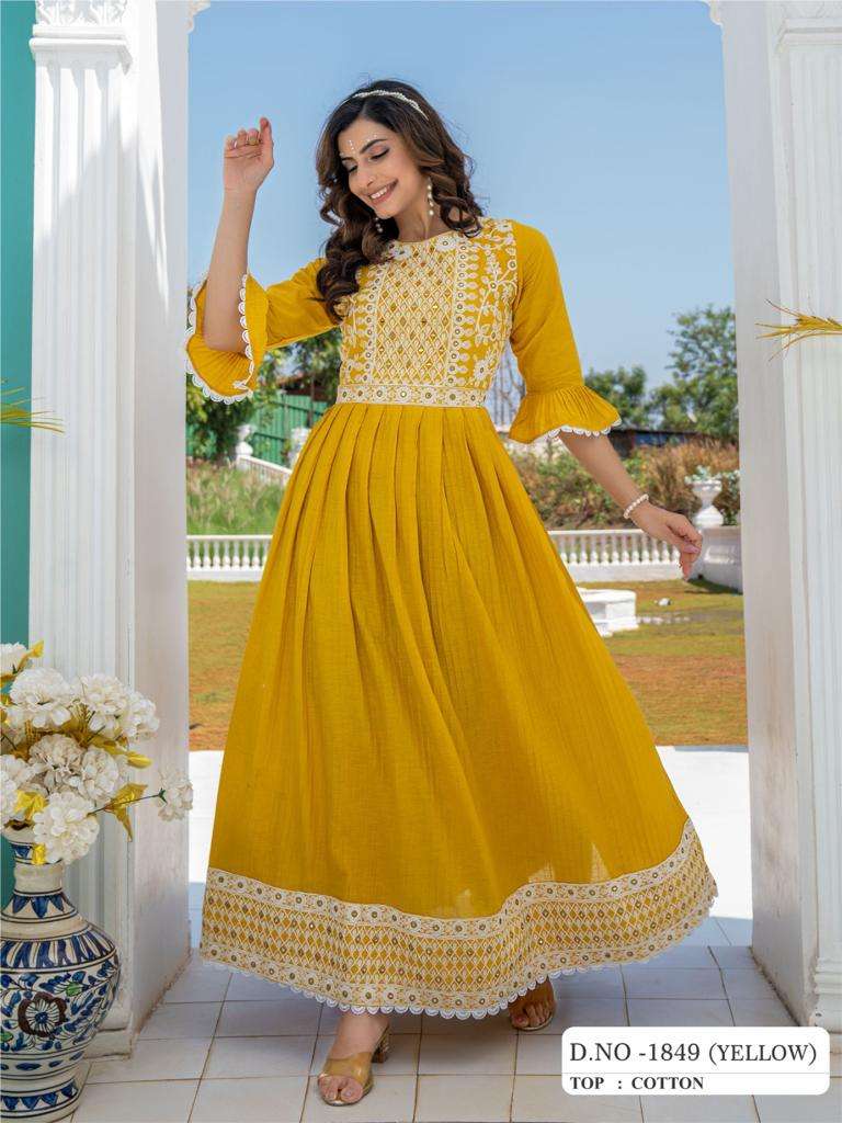 Designer Rayon Long Gown Bollywood Kurtis With India | Ubuy