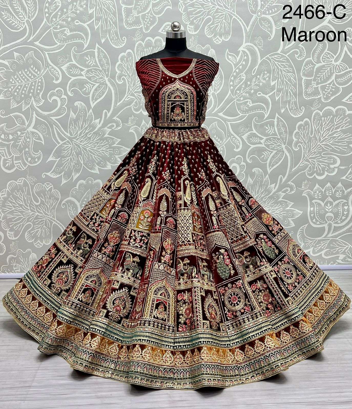Amazon.com: ETHNIC EMPORIUM Designer Ghagra Indian Wedding Sangeet Peach  Net Sequin & Thread Lehenga Choli Dupatta 6668, Multi, 28 to 44 inches bust  size : Clothing, Shoes & Jewelry