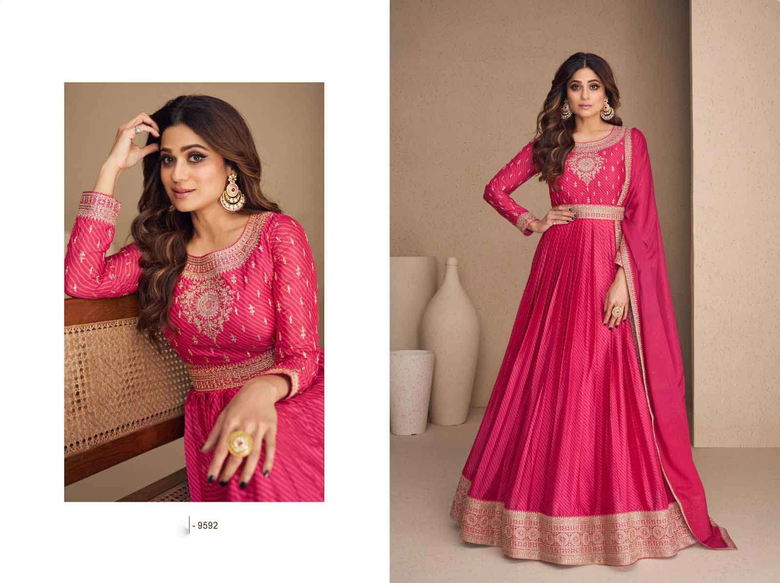 Shamita shetty anarkali on sale suit