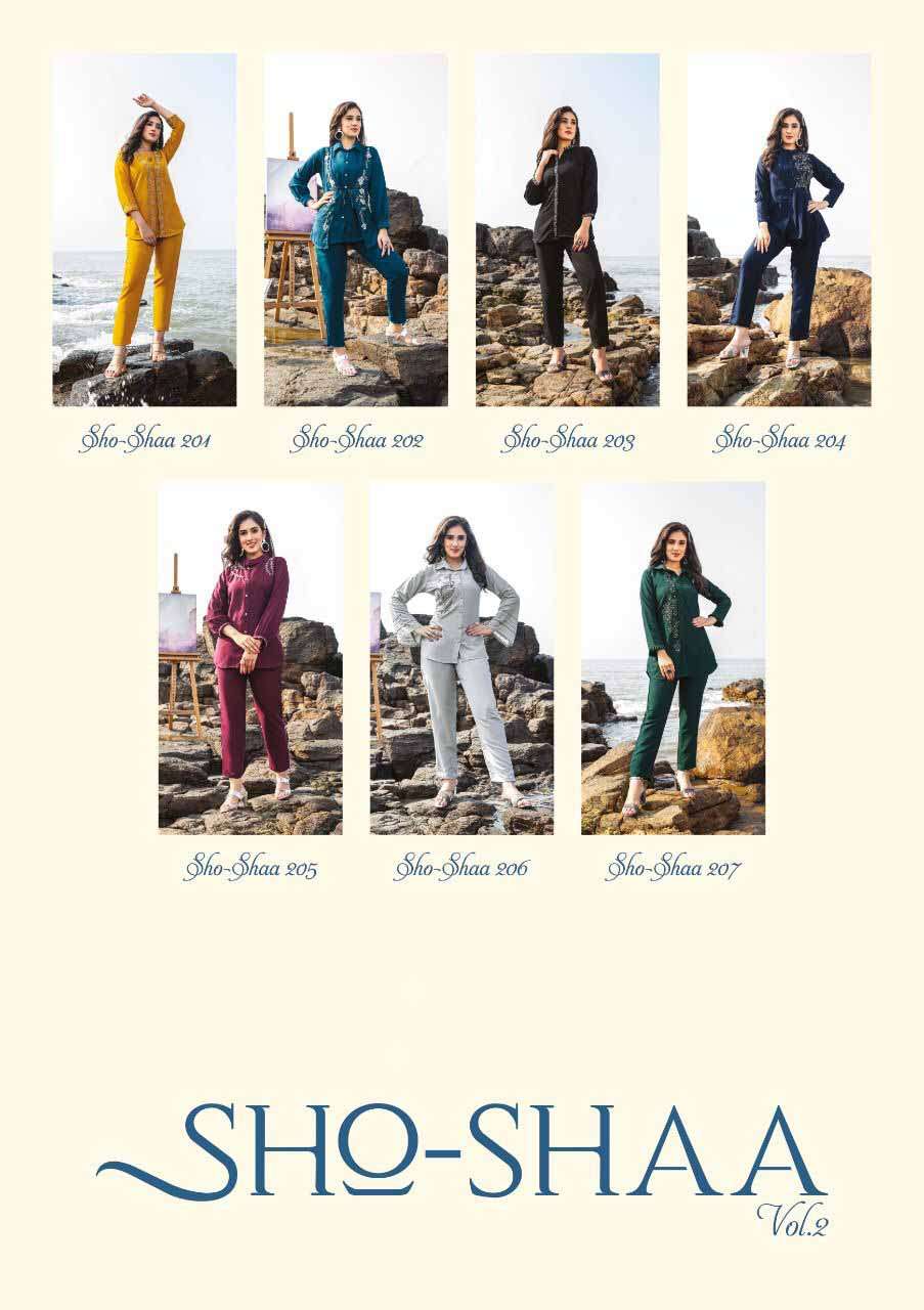 18 Attitude Present  Sho Shaa Vol 2 Cord Set at krisha Creation Wholesaler