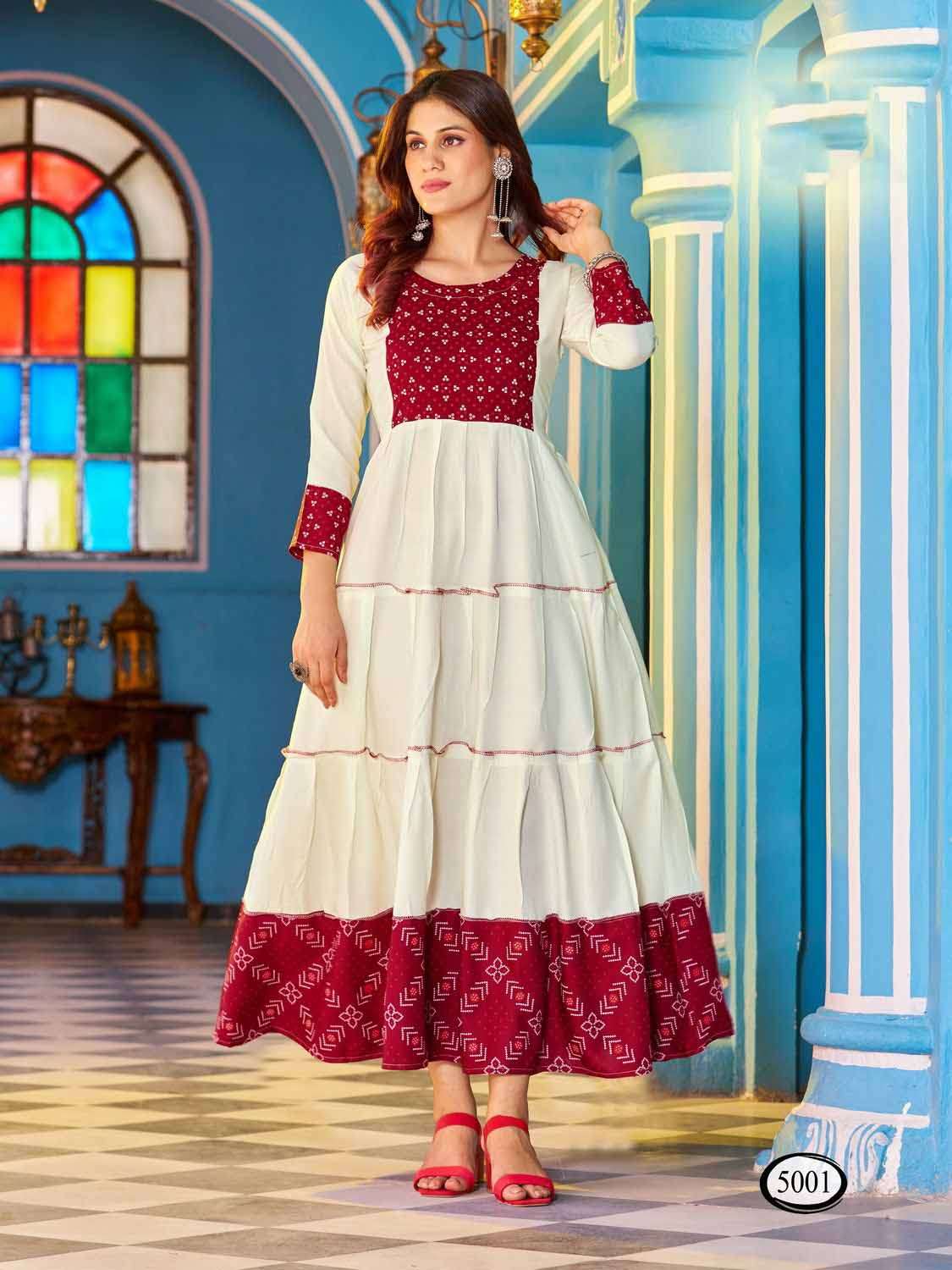 Bajariya Fashions Women Gown White Dress - Buy Bajariya Fashions Women Gown  White Dress Online at Best Prices in India | Flipkart.com