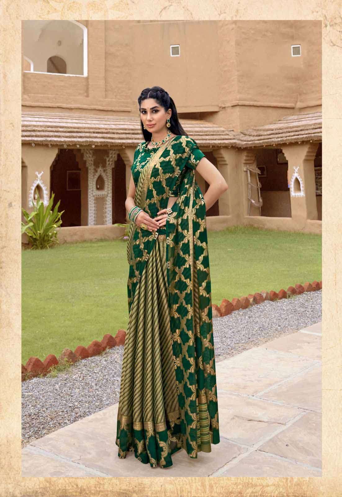 Buy RADHA KRISHNA EXPORTS Women Printed (Bandhani), Lace Border Silk Saree  without blouse Online at Best Prices in India - JioMart.