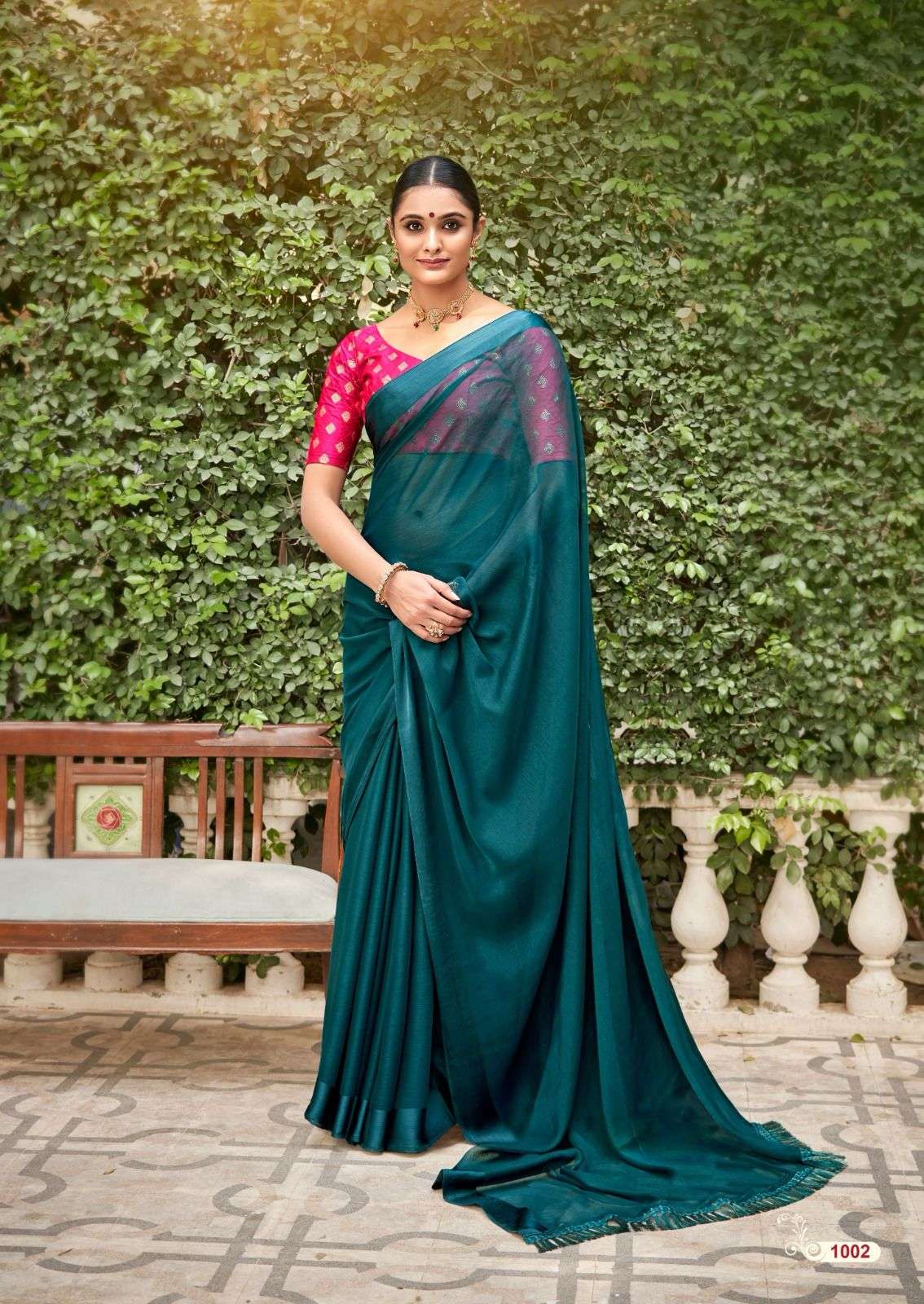 Shop the Elegant Saroj Zaara Fancy Satin Chiffon Sarees | Wholesale Saree  Collection