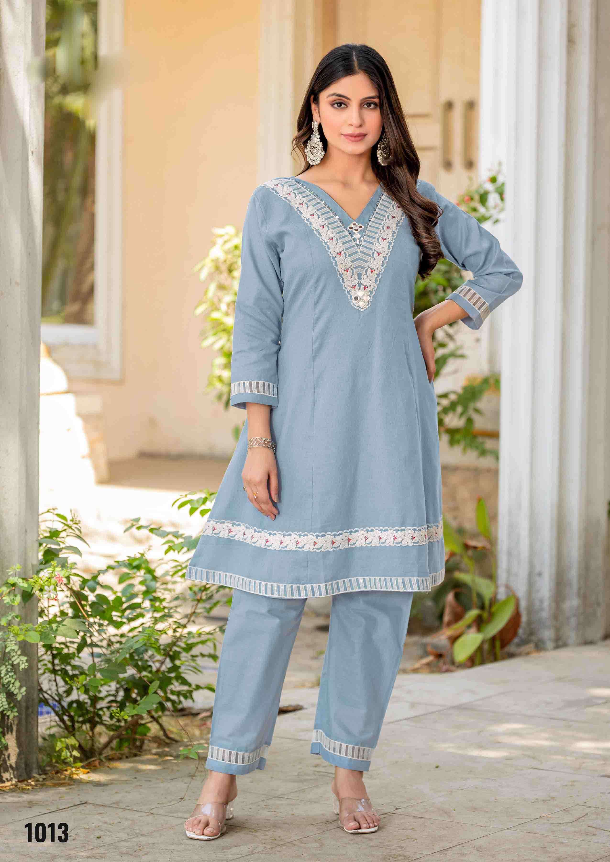 Clysi Eva Cotton Dobby Fancy Cord Sets Buy Online at Krisha Creation  Wholesale Ethnic Wear