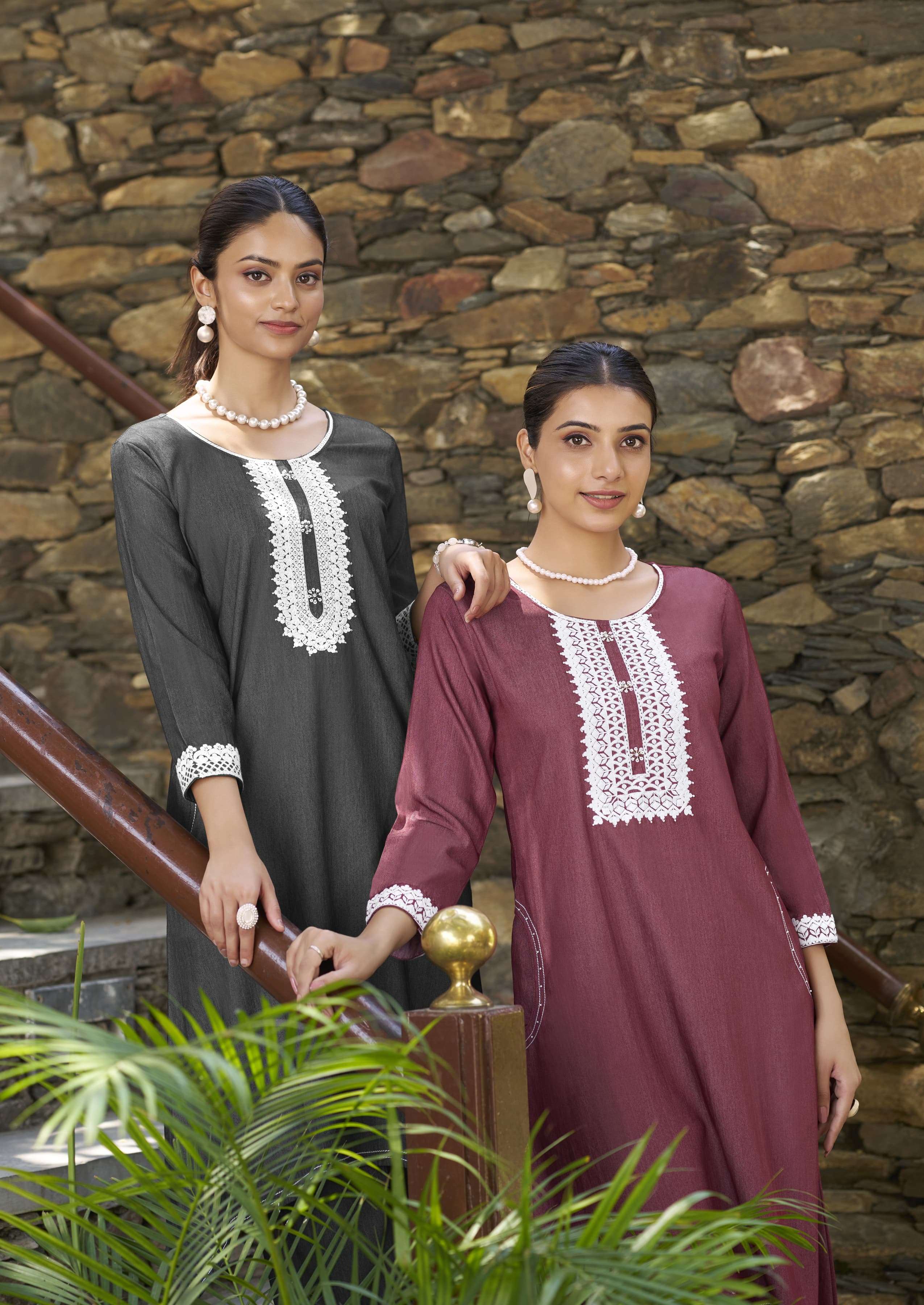 Aditi Preimum Fancy Denim Fish Cut Style Cord Set Collection