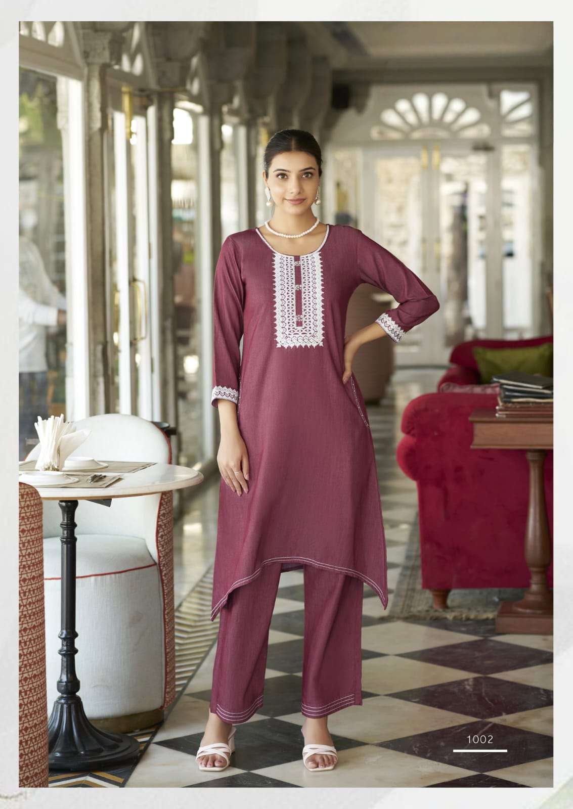 Aditi Preimum Fancy Denim Fish Cut Style Cord Set Collection
