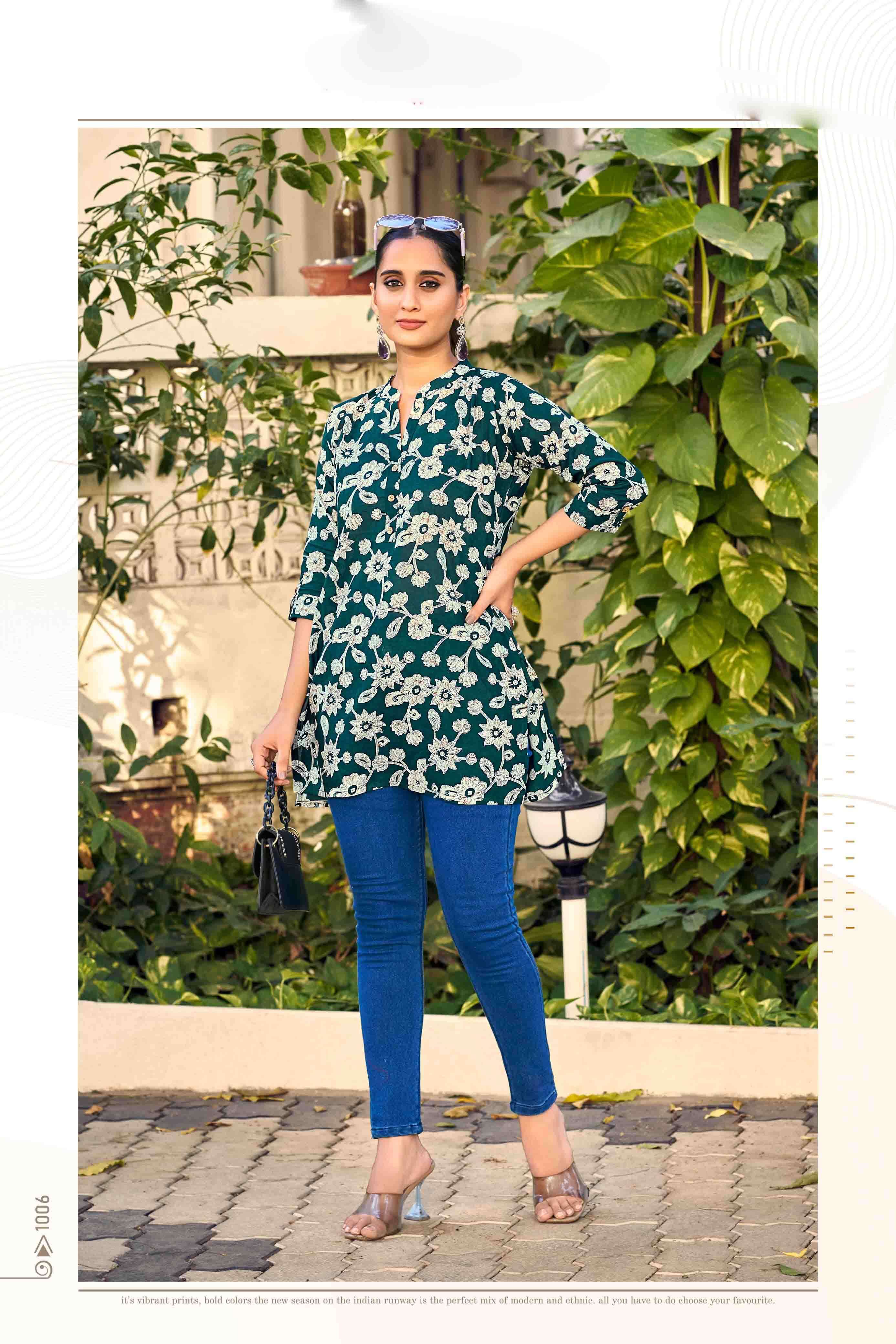cotton shorties vol 8 tip tops fancy short tops collection for summer season