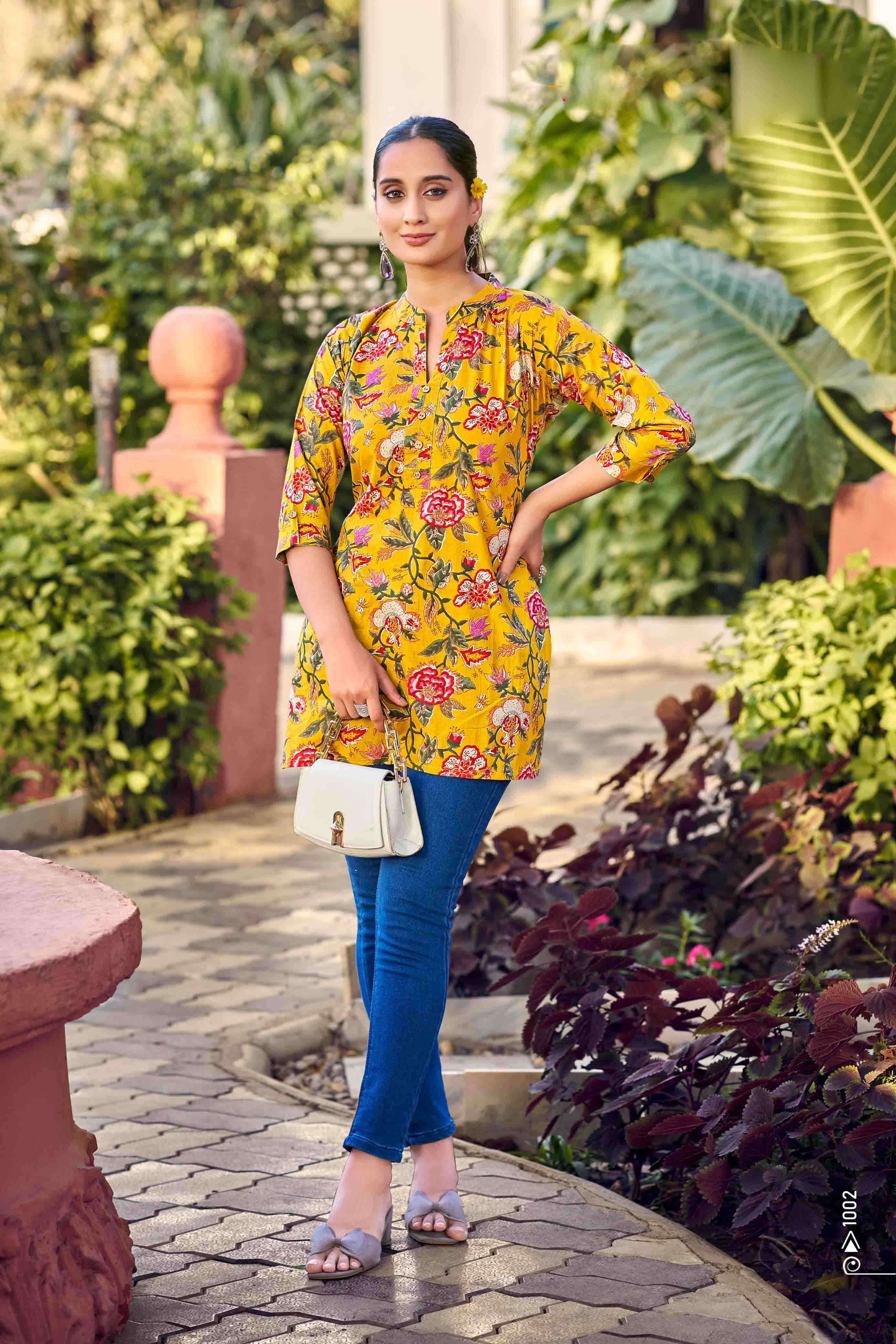 cotton shorties vol 8 tip tops fancy short tops collection for summer season