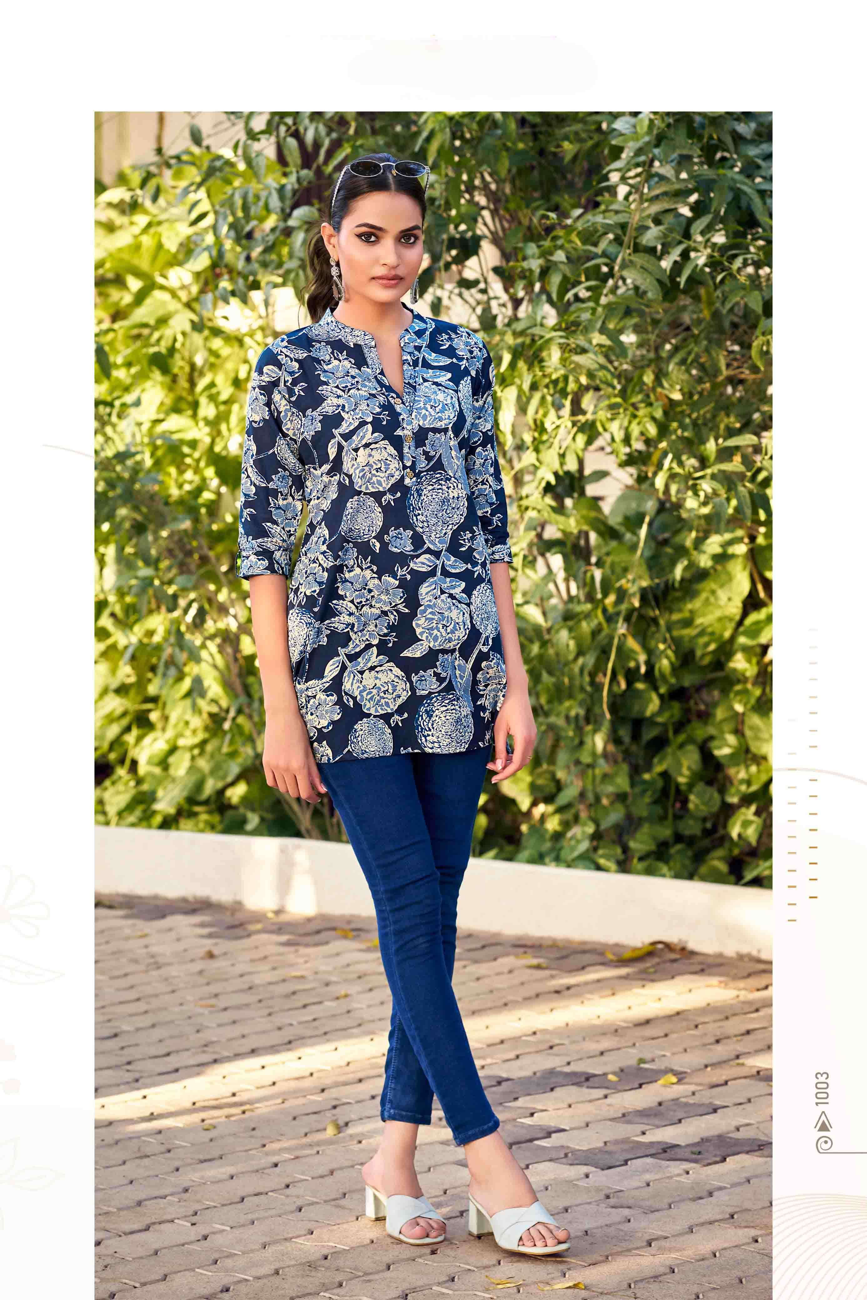 cotton shorties vol 8 tip tops fancy short tops collection for summer season