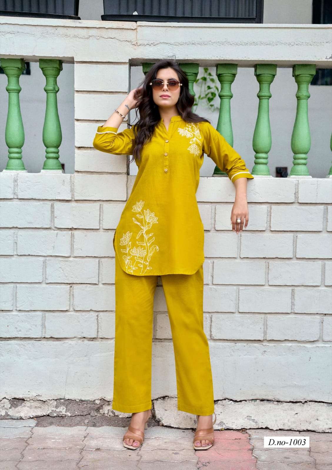 Fabulous Premium Cotton Embroidery work and Pant Pocket Fancy Cord Set Collection Online