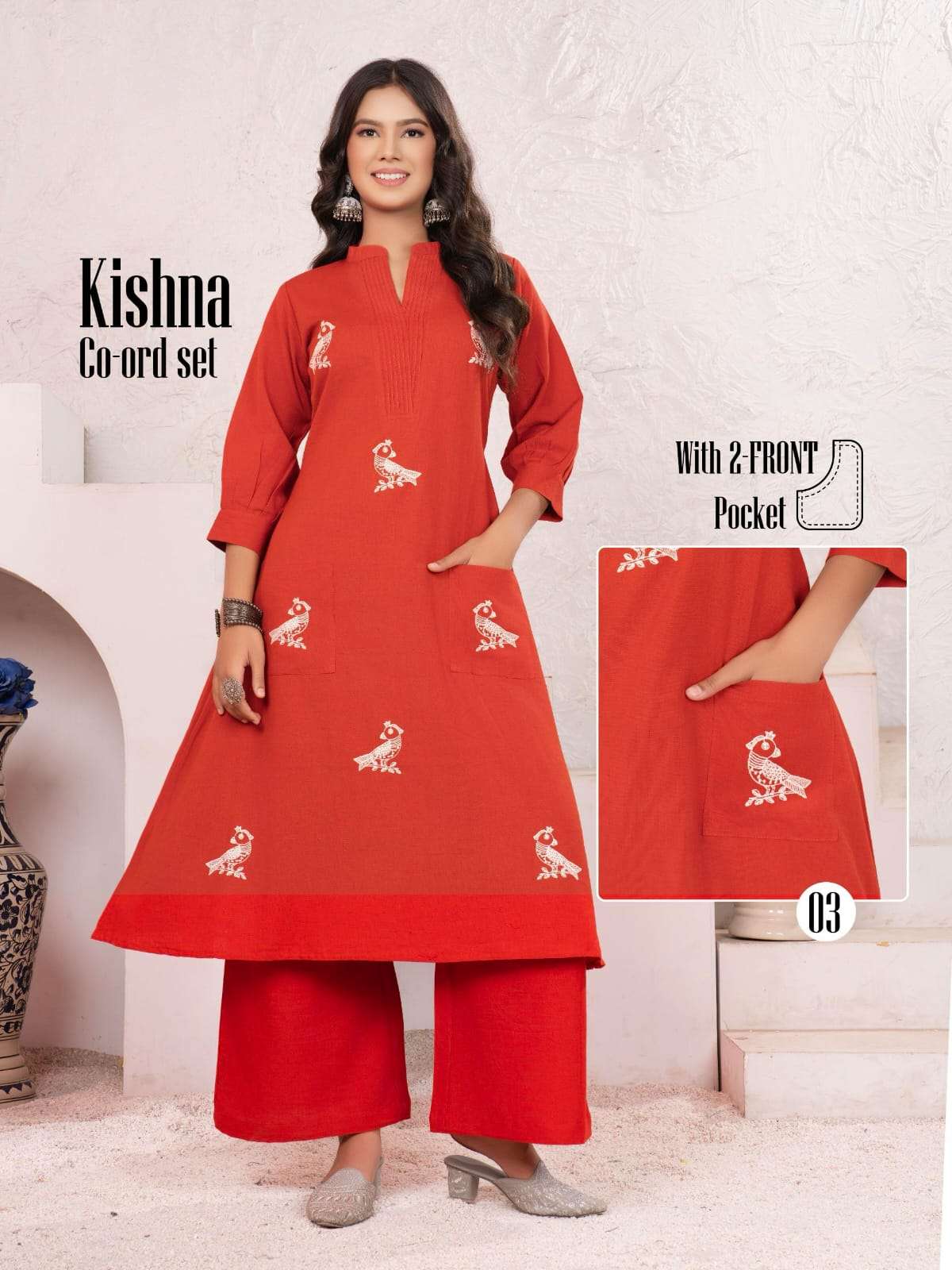 Kishna Kaya Cotton Flex Fancy Cord Sets Collection Online at Krisha Creation