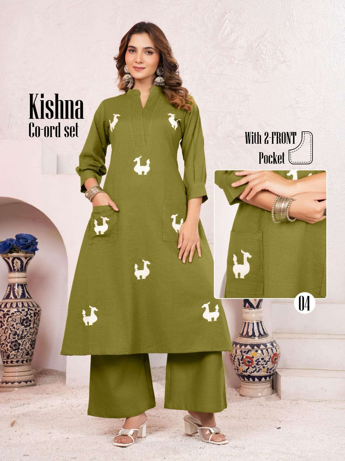 Kishna Kaya Cotton Flex Fancy Cord Sets Collection Online at Krisha Creation