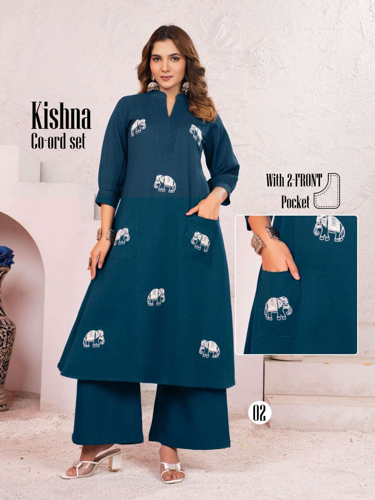 Kishna Kaya Cotton Flex Fancy Cord Sets Collection Online at Krisha Creation