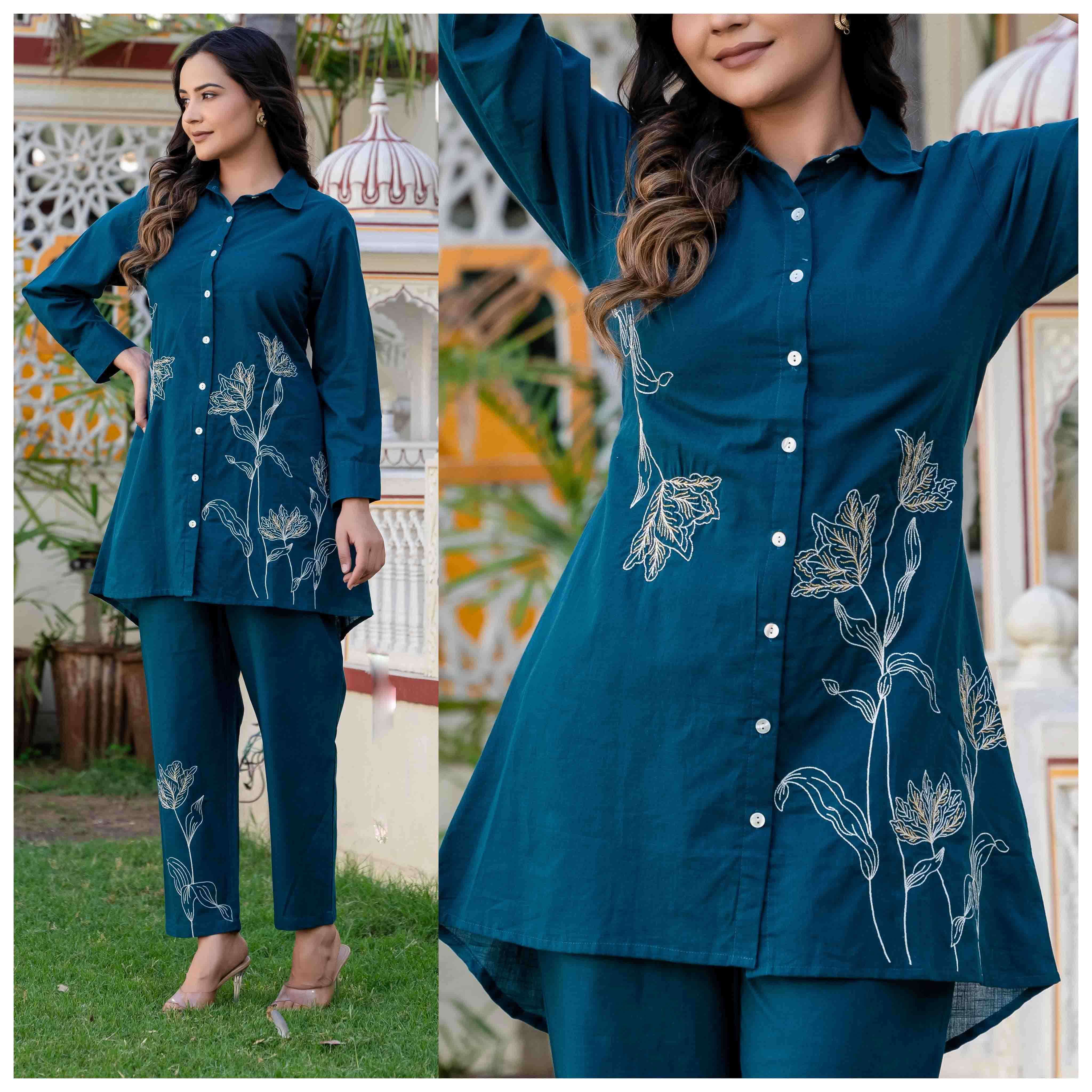 Naina by Krisha Creation Cotton Fancy Cord Sets with Work for Women Buy Online