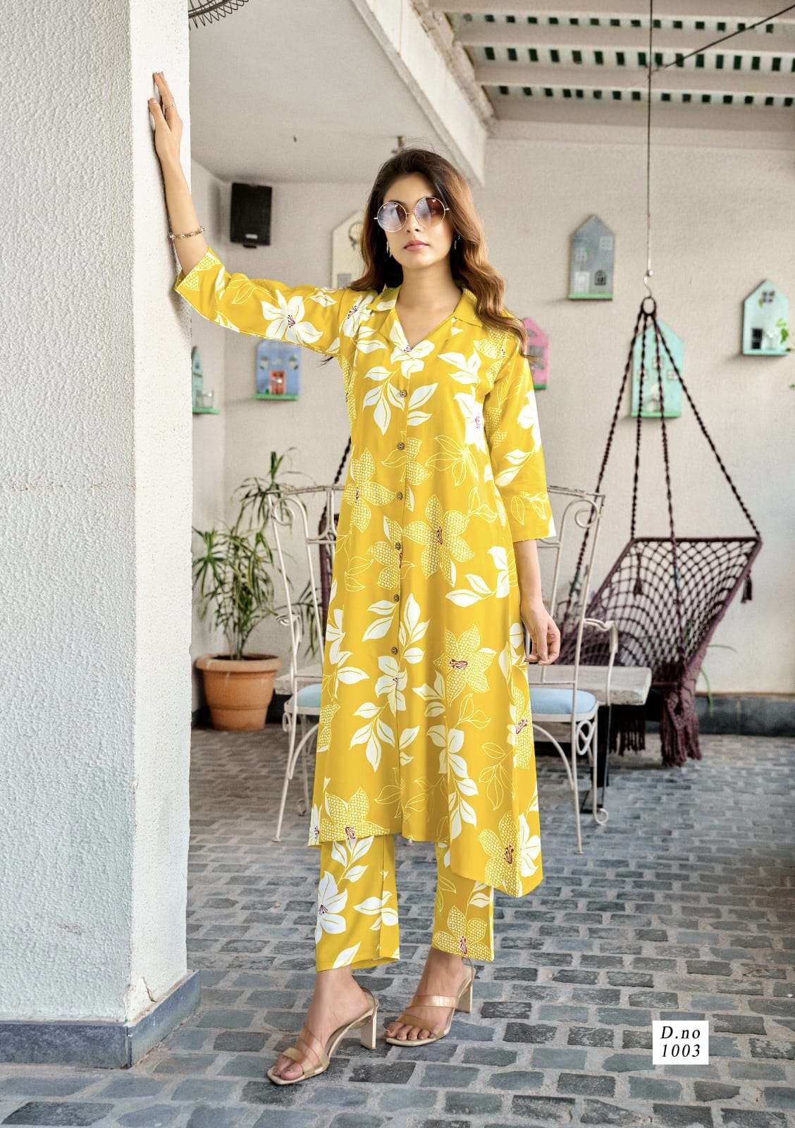 Trendy Touch A Line Fancy Rayon Print Cord Sets Collection Online at Krisha Creation